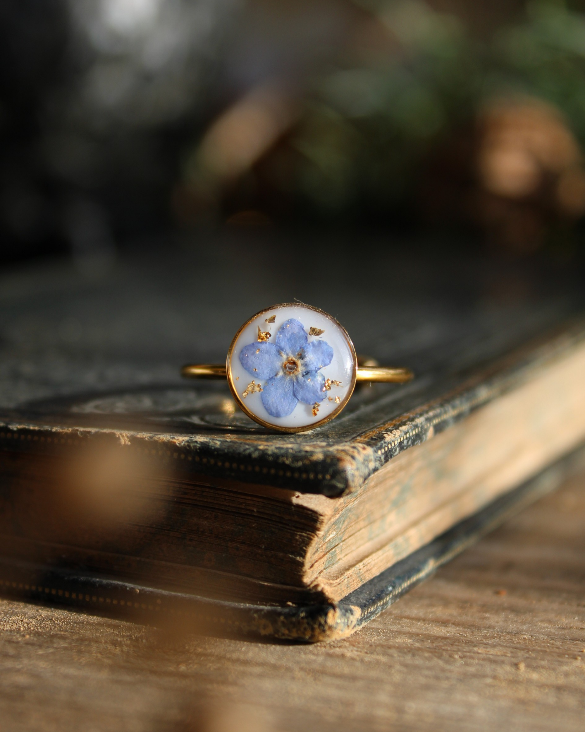 Bague ronde Myosotis