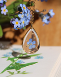 Collier goutte Myosotis