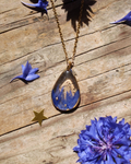 Collier goutte Bleuet