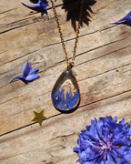 Collier goutte Bleuet